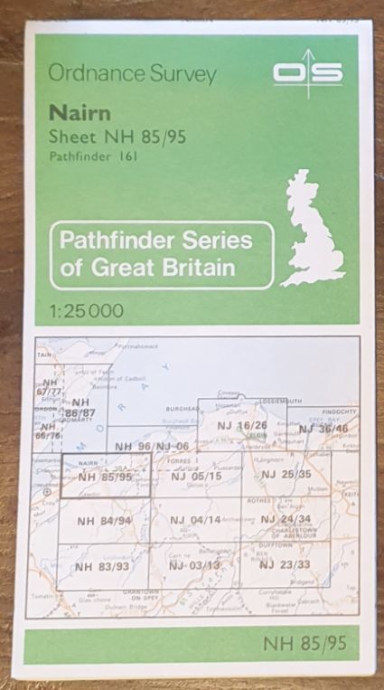 Nairn. 1:25000 Map Sheet NH 85/95 (Pathfinder 161)