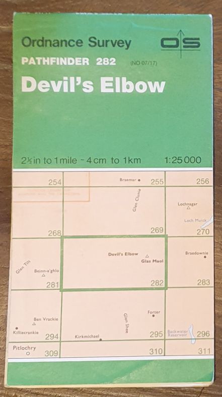 Devil's Elbow. 1:25000 Map Pathfinder 282 (NO 07/17)