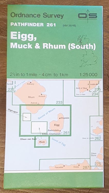 Eigg, Much & Rhum (South). 1:25000 Map Pathfinder 261 (NM 38/48)