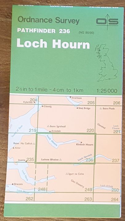 Loch Hourn. 1:25000 Map Pathfinder 236 (NG 80/90)