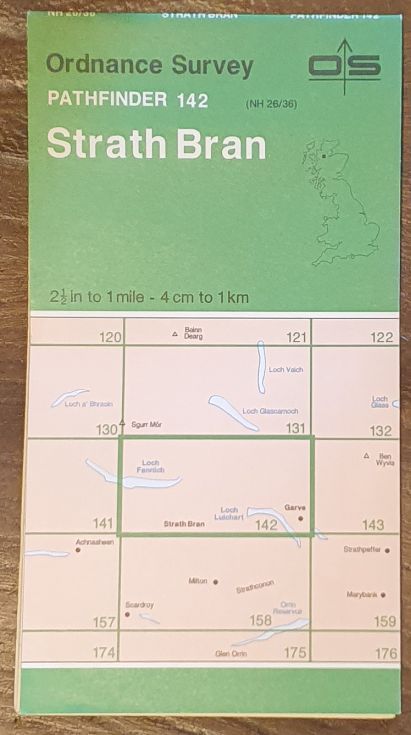 Strath Bran. 1:25000 Map Pathfinder 142 (NH 26/36)