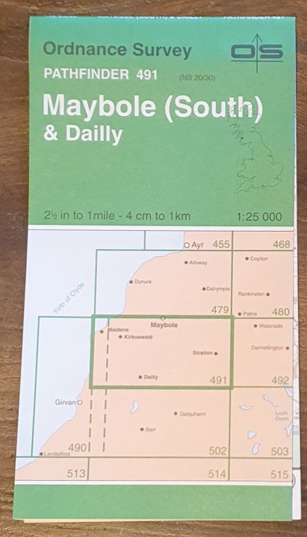 Maybole (South) & Dailly. 1:25000 Map Pathfinder 491 (NS 20/30)