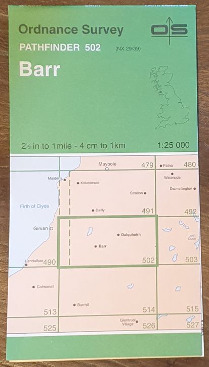 Barr. 1:25000 Map Pathfinder 502 (NX 29/39)