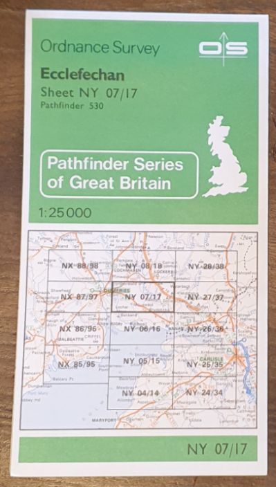 Ecclefechan. 1:25000 Map Sheet NY 07/17 (Pathfinder 530)