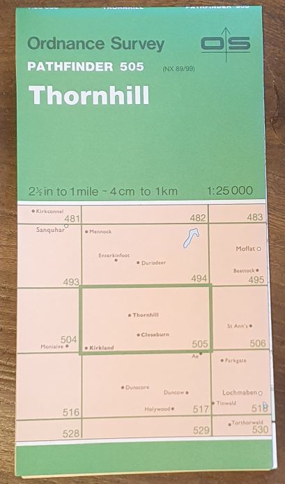 Thornhill. 1:25000 Map Pathfinder 505 (NX 89/99)
