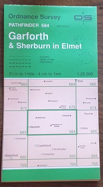 Garforth & Sherburn in Elmet. 1:25000 Pathfinder Map 684 (SE 43/53)