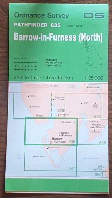 Barrow-in-Furness (North). 1:25000 Pathfinder Map 635 (SD 17/27)
