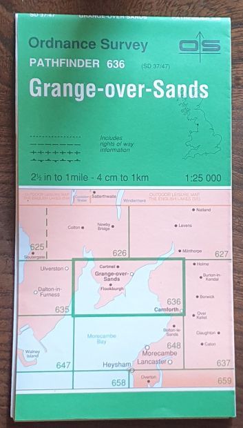Grange-over-Sands. 1:25000 Pathfinder Map 636 (SD 37/47)