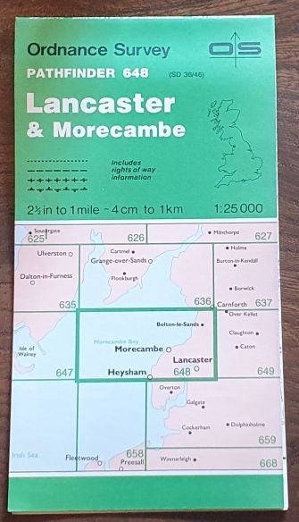 Lancaster & Morecambe. 1:25000 Pathfinder Map 648 (SD 36/46)