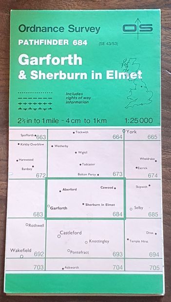 Garforth & Sherburn in Elmet. 1:25000 Pathfinder Map 684 (SE 43/53)