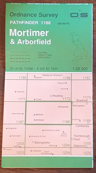Mortimer & Arborfield. 1:25000 Pathfinder Map 1188 (SU 66/76)
