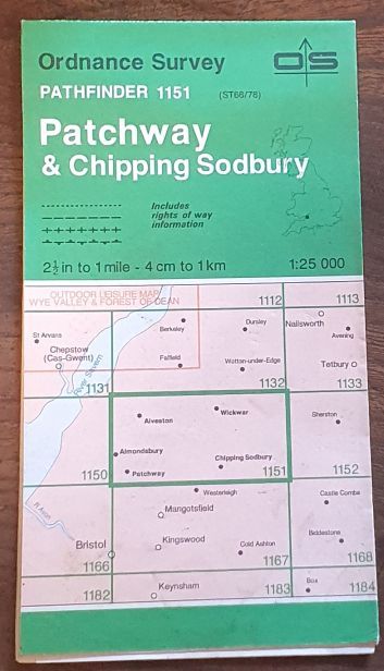 Patchway & Chipping Sodbury. 1:25000 Pathfinder Map 1151 (ST 68/78)