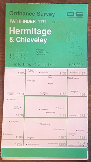Hermitage & Chieveley. 1:25000 Pathfinder Map 1171 (SU 47/57)