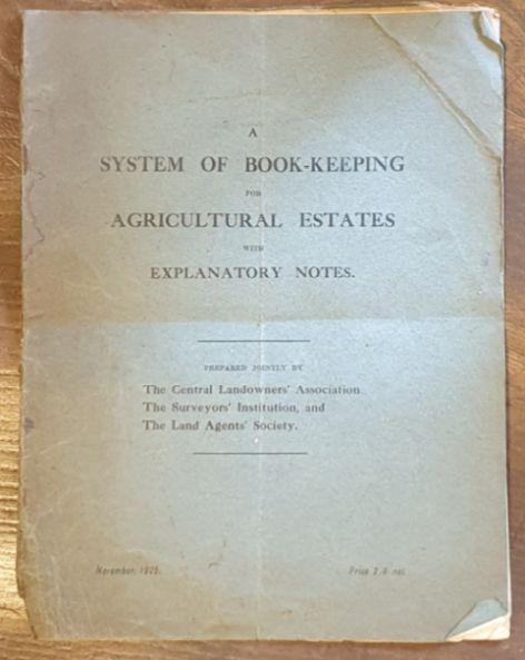Image for A System of Book-keeping for Agricultural Estates with Explanatory Notes A System of Book-keeping for Agricultural Estates with Explanatory Notes
