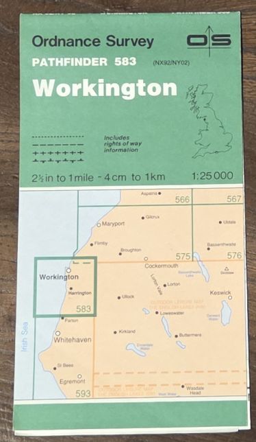 Workington. 1:25000 Pathfinder Map 583 (NX 92/NY 02)