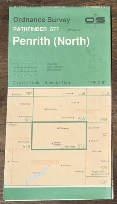 Penrith (North). 1:25000 Pathfinder Map 577 (NY 43/53)