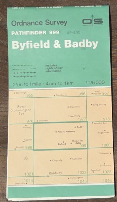 Byfield & Badby. 1:25000 Pathfinder Map 999 (SP 45/55)