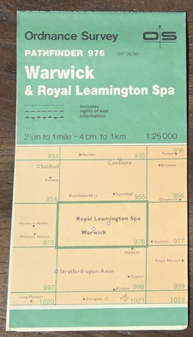 Warwick & Royal Leamington Spa. 1:25000 Pathfinder Map 976 (SP 26/36)