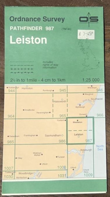 Leiston. 1:25000 Pathfinder Map 987 (TM 46)