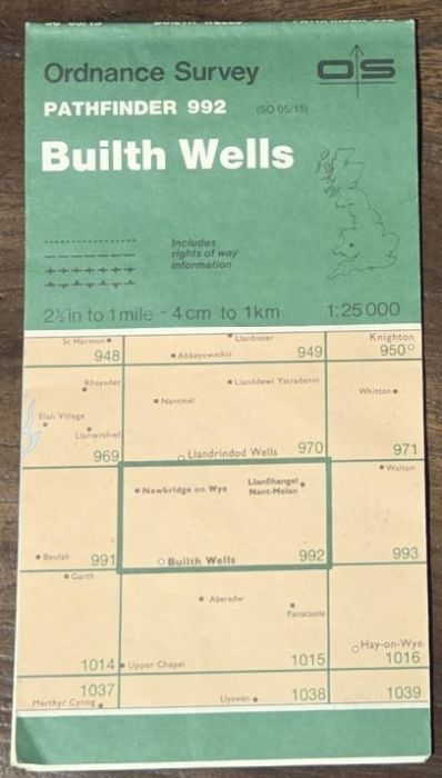 Builth Wells. 1:25000 Pathfinder Map 992 (SO 05/15)