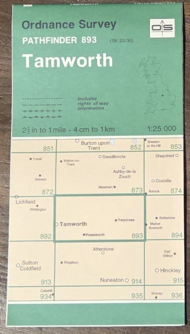 Tamworth. 1:25000 Pathfinder Map 893 (SK 20/30)