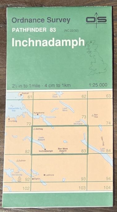 Inchnadamph. 1:25000 Pathfinder Map 83 (NC 22/32)