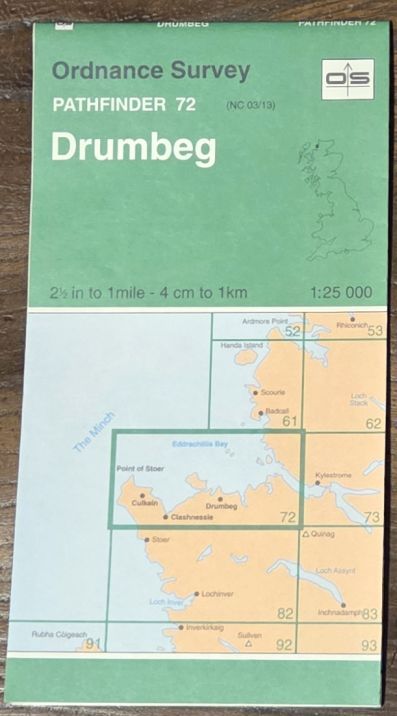 Drumbeg. 1:25000 Pathfinder Map 72 (NC 03/13)
