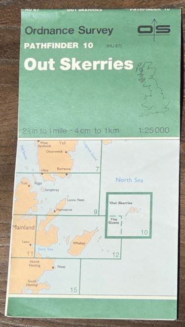 Out Skerries. 1:25000 Pathfinder Map 10 (HU 67)