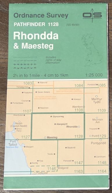 Rhondda & Maesteg. 1:25000 Pathfinder Map 1128 (SS 89/99)
