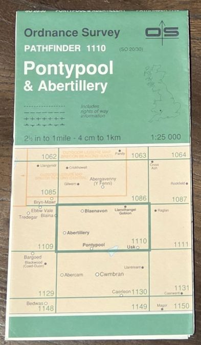 Pontypool & Abertillery. 1:25000 Pathfinder Map 1110 (SO 20/30)