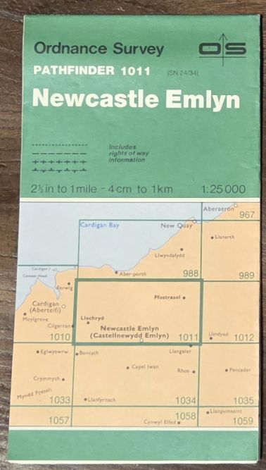 Newcastle Emlyn. 1:25000 Pathfinder Map 1011 (SN 24/34)