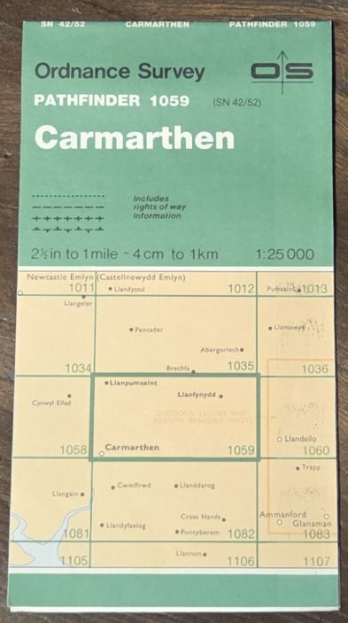 Carmarthen. 1:25000 Pathfinder Map 1059 (SN 42/52)