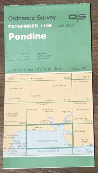 Pendine. 1:25000 Pathfinder Map 1105 (SN 20/30)