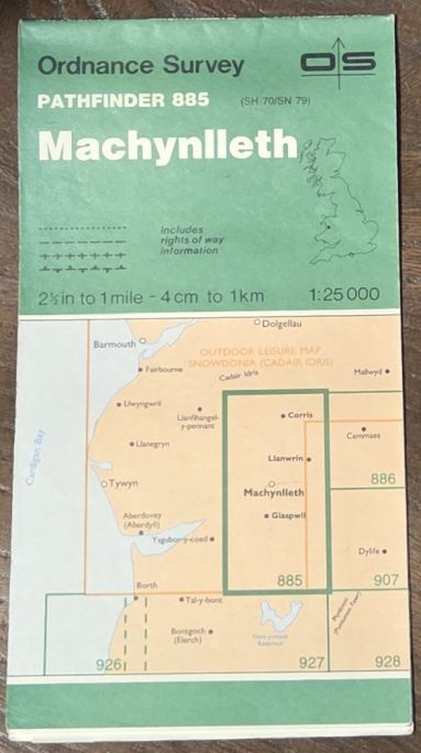 Machynlleth. 1:25000 Pathfinder Map 885 (SH 70/SN 79)