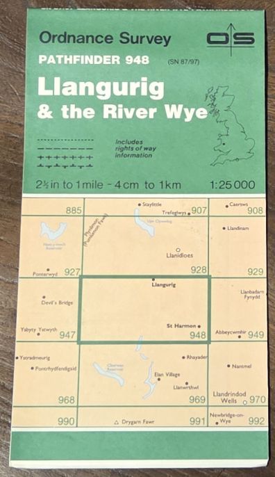 Llangurig & the River Wye. 1:25000 Pathfinder Map 948 (SN 87/97)