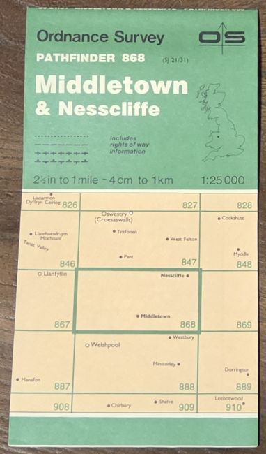 Middletown & Nesscliffe. 1:25000 Pathfinder Map 868 (SJ 10/10)