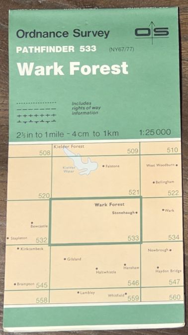 Wark Forest. 1:25000 Pathfinder Map 533 (NY 67/77)
