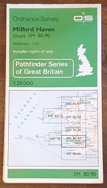 Milford Haven. 1:25000 Map, SM 80/90 (Pathfinder 1103)