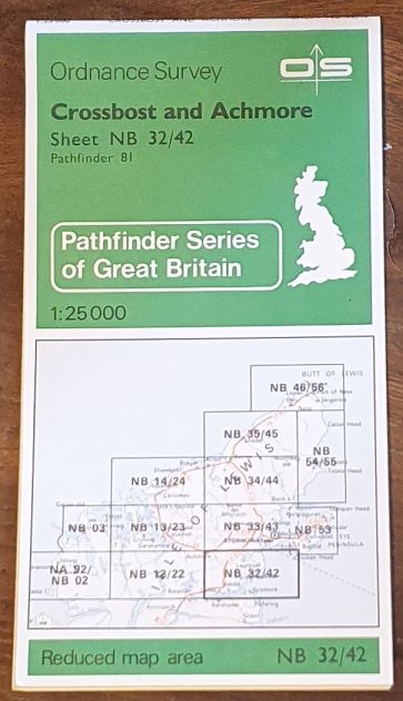 Crossbost and Achmore. 1:25000 Map, NB 32/42 (Pathfinder 81)