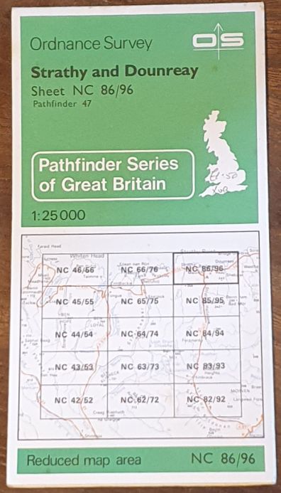 Strathy and Dounreay. 1:25000 Map, NC 86/96 (Pathfinder 47)