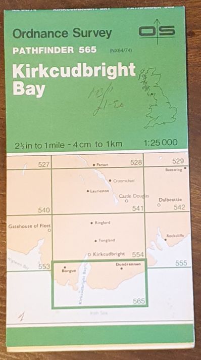 Kirkcudbright Bay. 1:25000 Pathfinder Map 533 (NY 67/77)