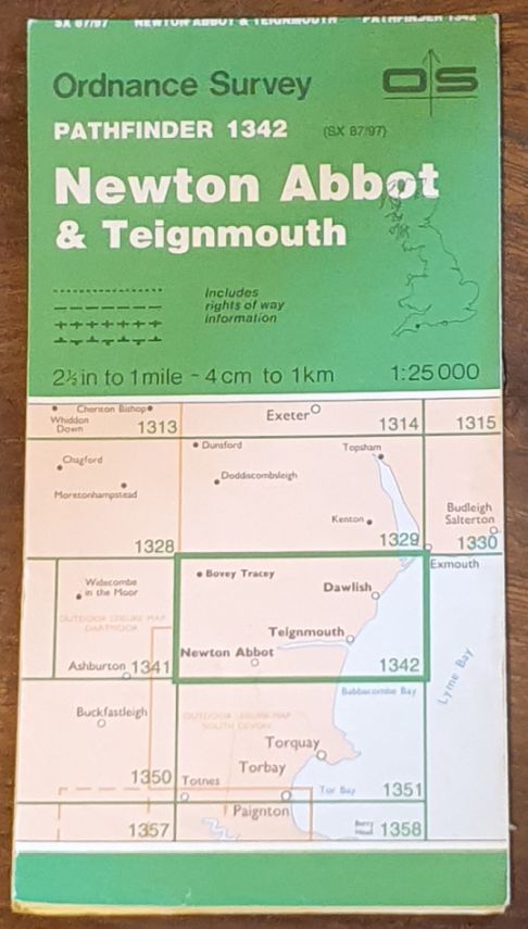 Newton Abbot & Teignmouth. 1:25000 Pathfinder Map 1342 (SX 87/97)