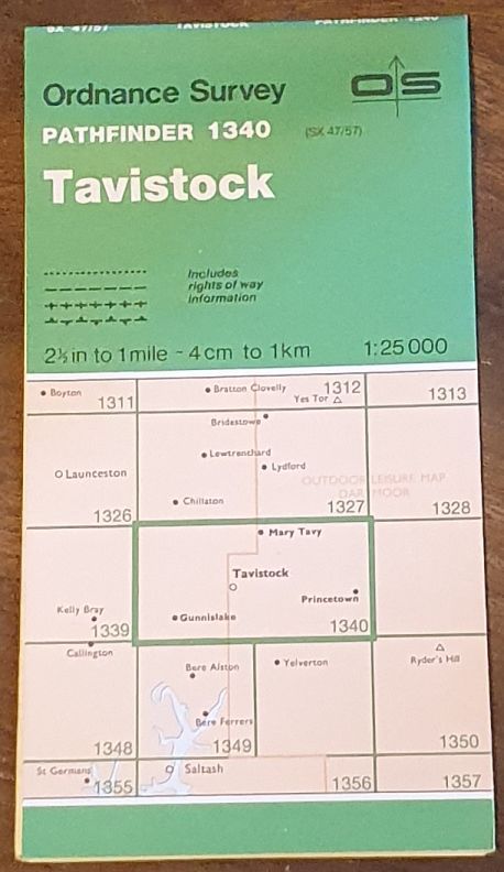 Tavistock. 1:25000 Pathfinder Map 1340 (SX 47/57)