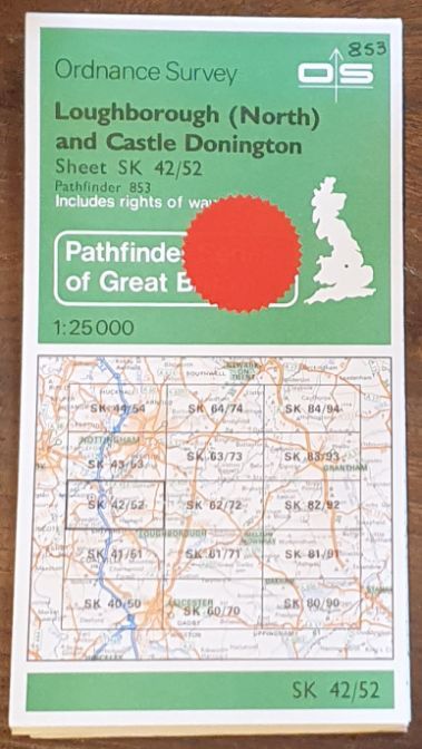 Loughborough (North) and Castle Donington. 1:25000 Map, SK 42/52 (Pathfinder 853)