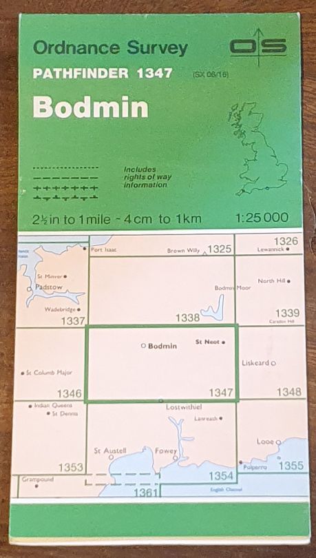Bodmin. 1:25000 Pathfinder Map 1347 (SX 06/16)