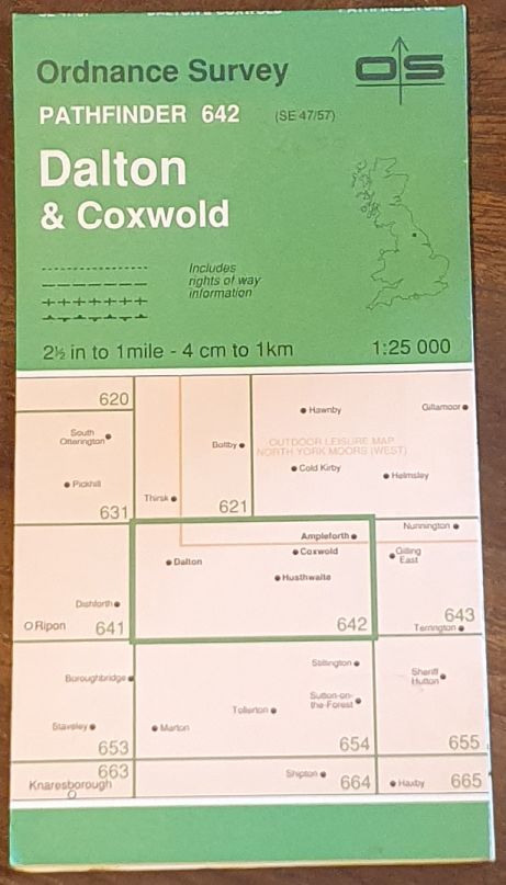Dalton & Coxwold. 1:25000 Pathfinder Map 642 (SE 47/57)