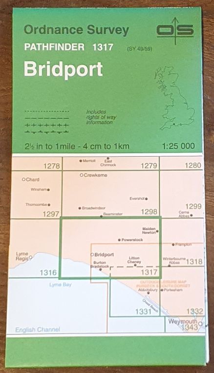 Bridport. 1:25000 Pathfinder Map 1317 (SY 49/59)