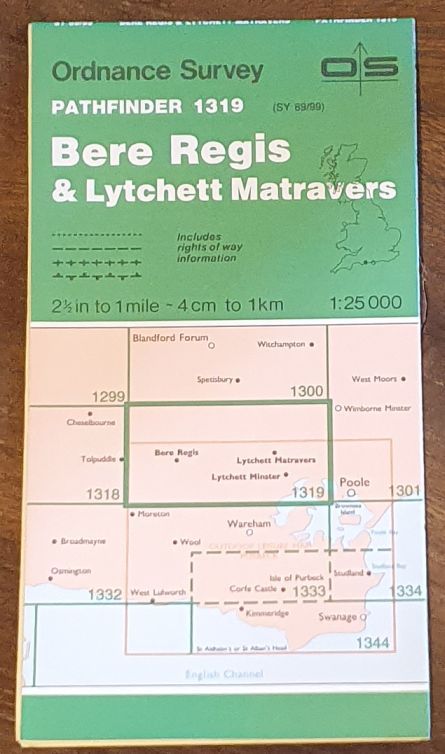 Bere Regis & Lytchett Matravers. 1:25000 Pathfinder Map 1319 (SY 89/99)