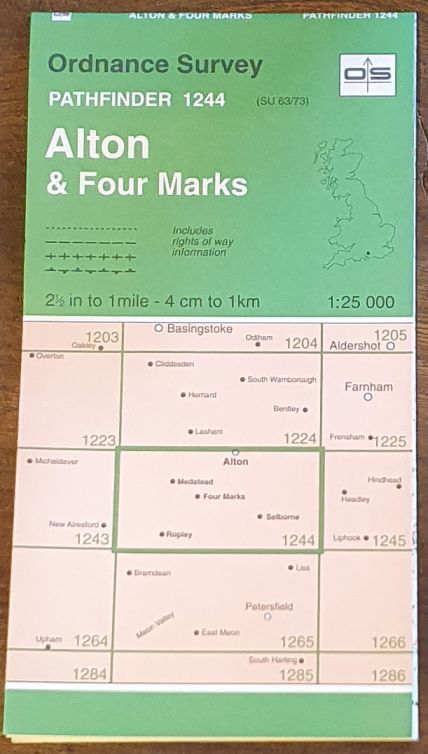 Alton & Four Marks. 1:25000 Pathfinder Map 1244 (SU 63/73)