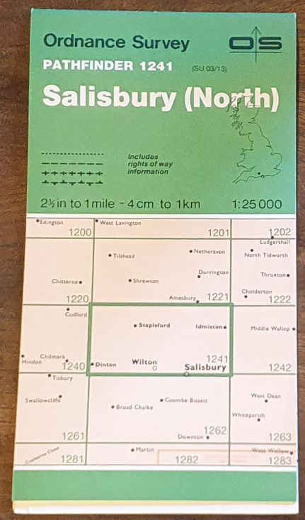Salisbury (North). 1:25000 Pathfinder Map 1241 (SU 03/13)